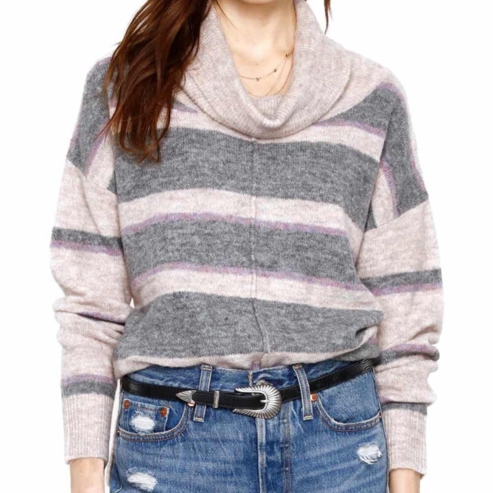NWT Heartloom Portia cowl neck sweater L